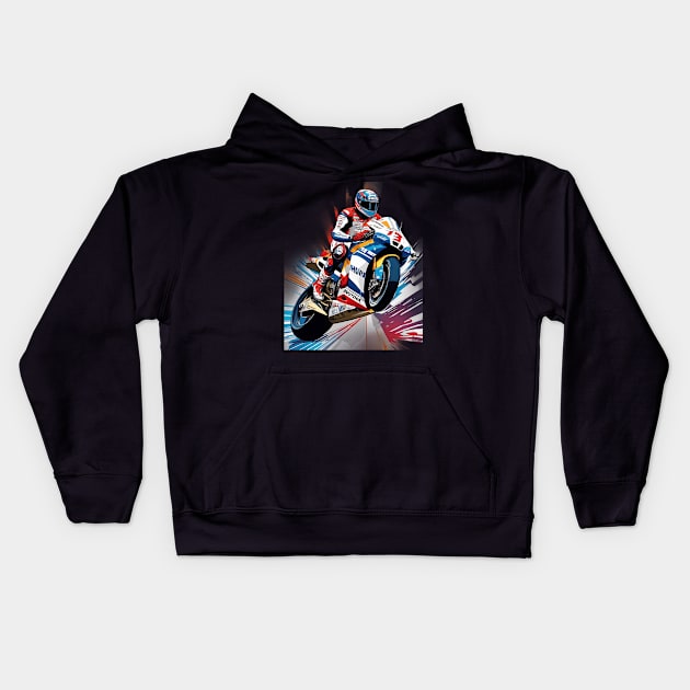 Motocross Kids Hoodie by animegirlnft